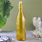 Tinted Glass Fliptop Bottle- Yellow