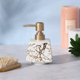 Quad Ceramic Soap Dispenser- White - The Decor Mart