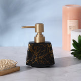 Quad Ceramic Soap Dispenser- Black - The Decor Mart