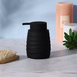 Rounded Swirl Soap Dispenser- Black - The Decor Mart