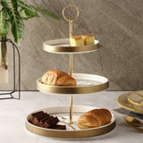 Ceramic Three-Tier Cupcake Platter - The Decor Mart