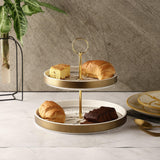 Ceramic Two-Tier Cupcake Platter - The Decor Mart