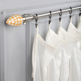 HoneyComb MOP Finial Extendable Curtain Rod SS 25MM (Hardware Included) - The Decor Mart