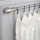 SS Ball Finial Extendable Curtain Rod SS 19MM (Hardware Included) - The Decor Mart