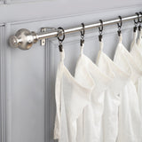 SS Typho Finial Extendable Curtain Rod SS 19MM (Hardware Included) - The Decor Mart