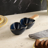 Ceramic Heart Platter- Teal - The Decor Mart