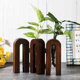 Foldable Arch Testube Planter- Dark - The Decor Mart