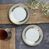 Ceramic Gold Fiesta Quarter Plate- Set of 2 - The Decor Mart