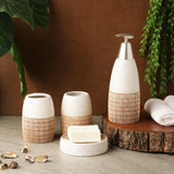 Pore Slate Bath Accesssory Set- White - The Decor Mart