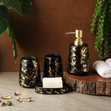 Splash Bath Accessory Set- Black - The Decor Mart