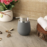 Rounded Soap Dispenser- Grey - The Decor Mart