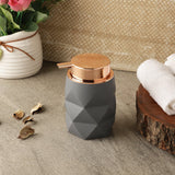 Diamond Cut Soap Dispenser- Grey - The Decor Mart