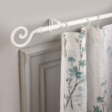 SPIRAL METAL FINIAL EXTENDABLE CURTAIN ROD WHITE 19MM (HARDWARE INCLUDED) - The Decor Mart