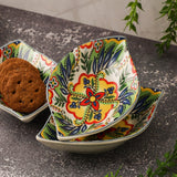 Ceramic Mini Platter(Blue) - Set of 3 - The Decor Mart