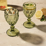 Tinted Goblet- Sage (Set Of 2) - The Decor Mart