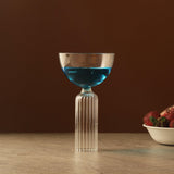 Coupe Glass With Fluted Stem - The Decor Mart