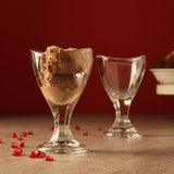 Glass Boat Icecream Cup- Set Of 2 - The Decor Mart