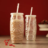 Tiki Glass Tall- Set Of 2 - The Decor Mart
