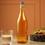 Glass Tint Flip Bottle- Orange - The Decor Mart