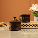 Wooden Storage Box- Burnt - The Decor Mart