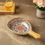 Ceramic Floral Serving Bowl - The Decor Mart