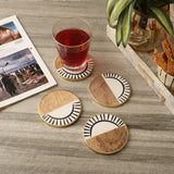 Wooden Tribal Coaster - Set of 4 - The Decor Mart