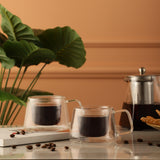 Glass Double Wall Glass Mug(250ml) - The Decor Mart