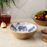 Wooden Small Salad Bowl -Royal Elephant - The Decor Mart