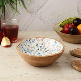 Wooden Small Salad Bowl -Spring Meadow - The Decor Mart