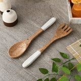 Wooden Cutlery- White - The Decor Mart