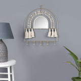 Cotton & Metal Wire Mirror Frame - The Decor Mart