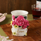 Ceramic Rose Multi Utility Holder - The Decor Mart