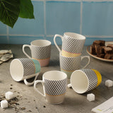 Pastel Mesh Mug Set Of 6 - The Decor Mart