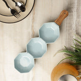 Ceramic Octa Serving Bowl- Sky Blue - The Decor Mart