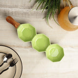 Ceramic Octa Serving Bowl- Green - The Decor Mart