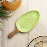 Shovel Ceramic Serving Platter- Green - The Decor Mart