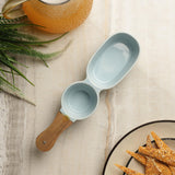 Ceramic Chip & Dip Serving Bowl- Sky Blue - The Decor Mart