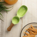 Ceramic Chip & Dip Serving Bowl- Green - The Decor Mart