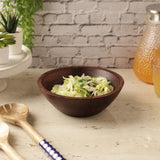 Wooden Salad Bowl Burnt Wood - The Decor Mart