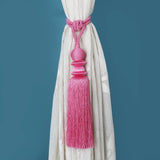 Curtain Tie Back (Pink)- Set of 2 - The Decor Mart