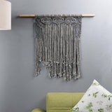 Macrame Bohemian Wall Hanging- Grey - The Decor Mart