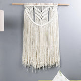 Macrame Boho Wall Hanging-White - The Decor Mart