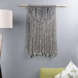 Macrame Boho Wall Hanging- Grey - The Decor Mart