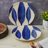 Ashoka Leaf Impress Dinner Plates- Set of 2
