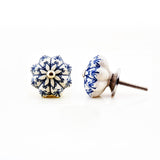 Flower Ceramic Decorative Knobs - Set Of 4 - The Decor Mart