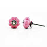 Pink Ceramic Decorative Knobs - Set Of 4 - The Decor Mart