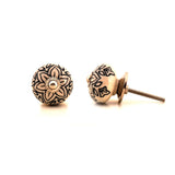 White & Black Ceramic Decorative Knobs - Set Of 4 - The Decor Mart