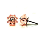 Brown Glass Decorative Knobs - Set Of 4 - The Decor Mart