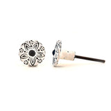 Alpana Distressed White Drawer Knob- Set Of 4 - The Decor Mart