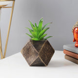 Hex-Mex Wood Planter - The Decor Mart